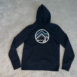 Mens Marmot hoodie sweatshirt small black